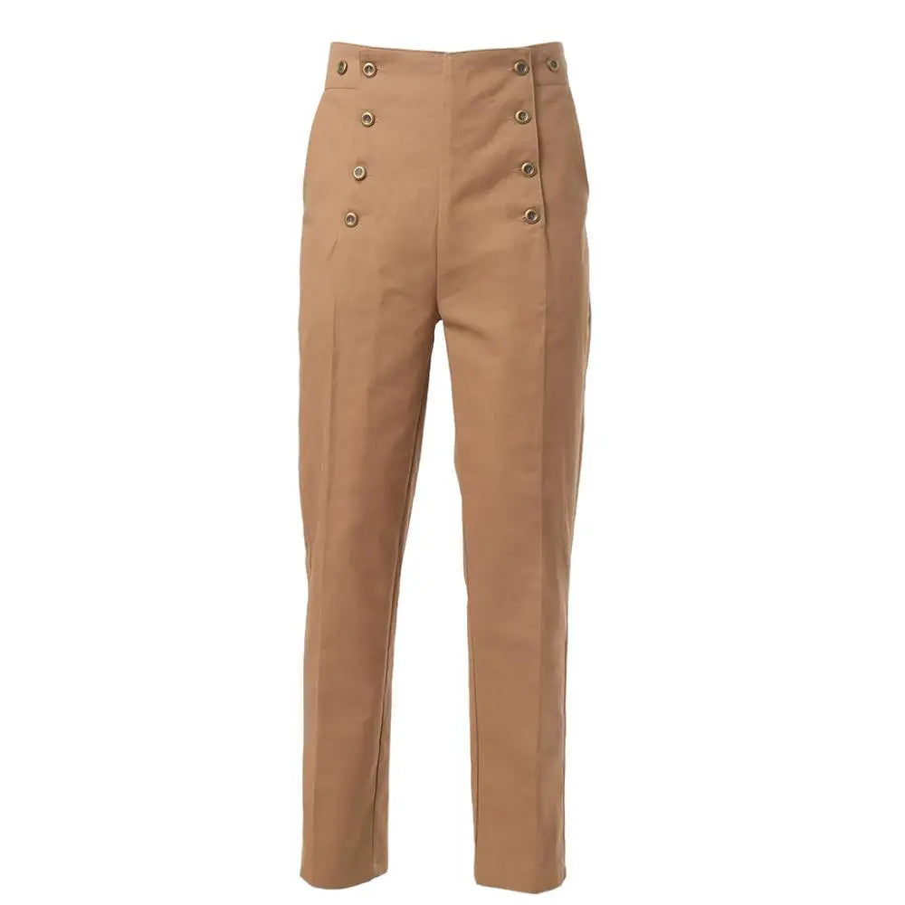 Medieval Historical Retro Pants Steampunk Overalls Casual Pants