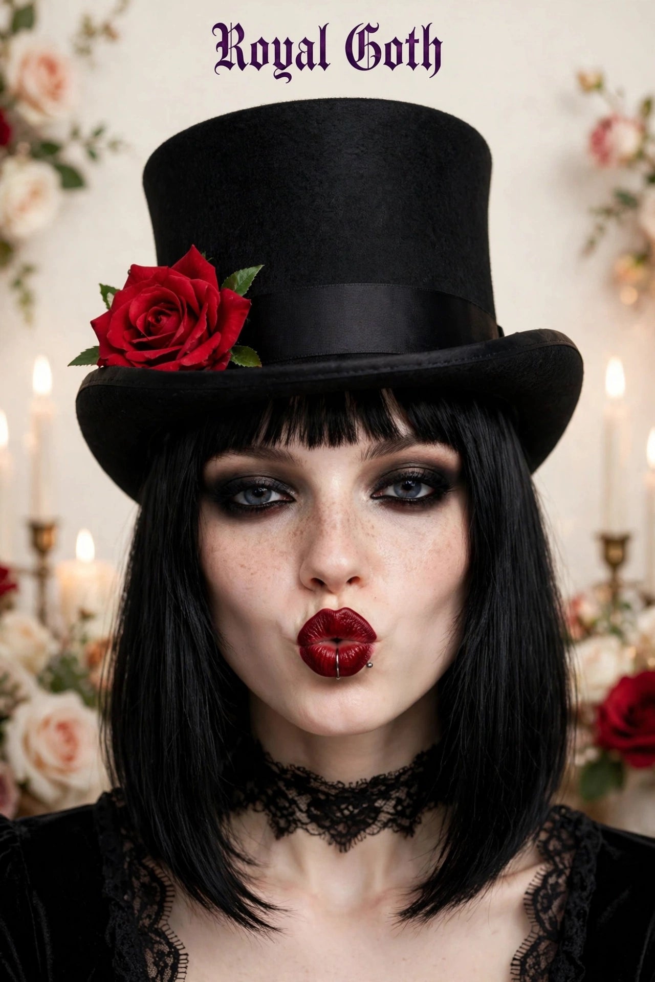 Rose Gothic Top Hat