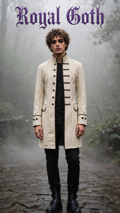 Long Gothic Coat Steampunk Vampire Trench Coat