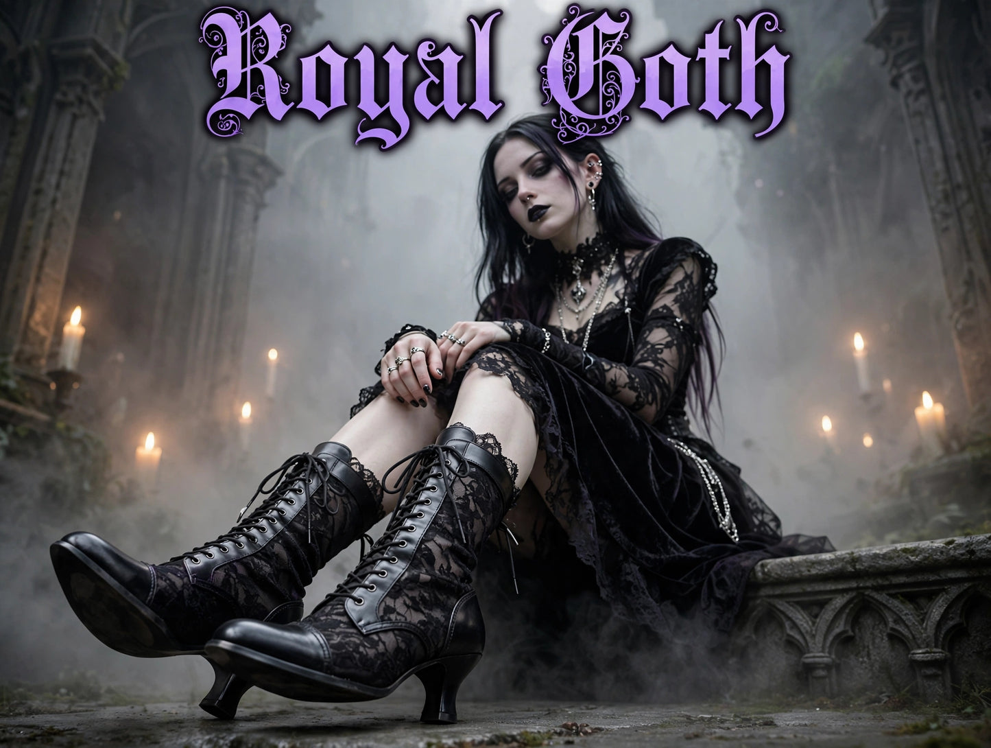 Elegant Victorian Pointed Witchy Boots