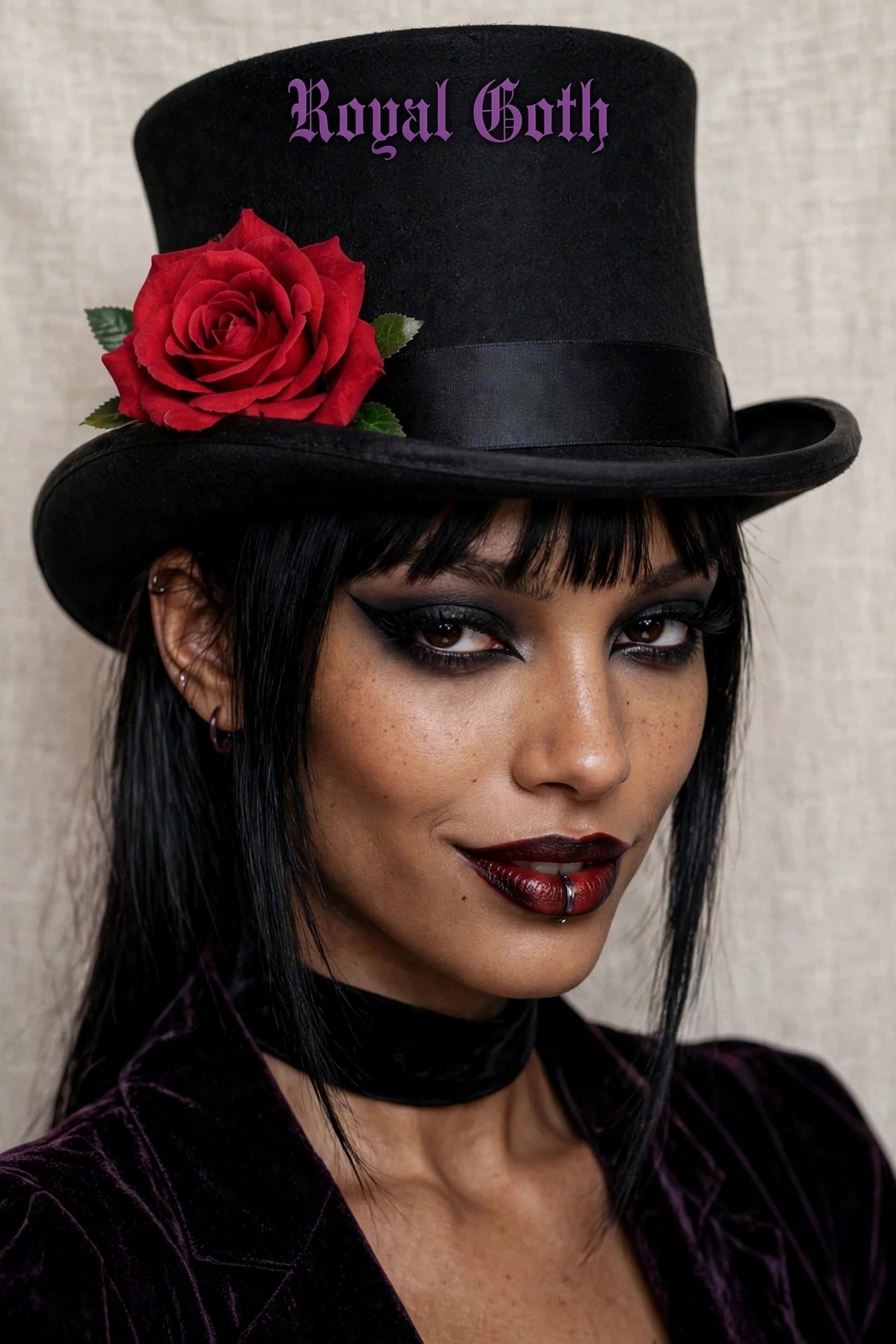 Rose Gothic Top Hat
