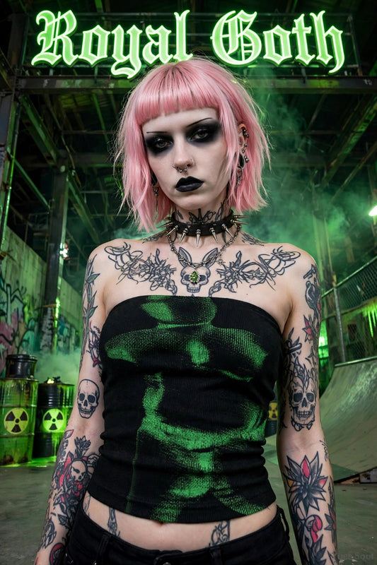 Techwear Toxic Crop Top
