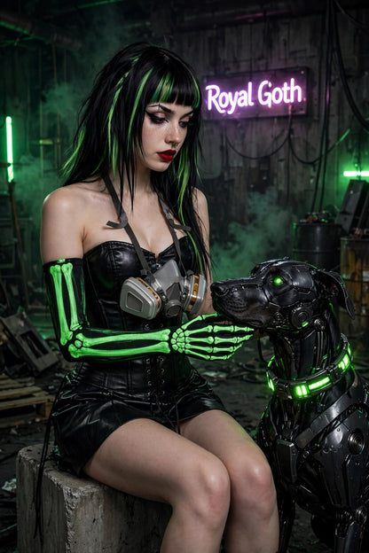 Luminous Skull Bone Gloves Glow In Dark Long Sleeve Skeleton
