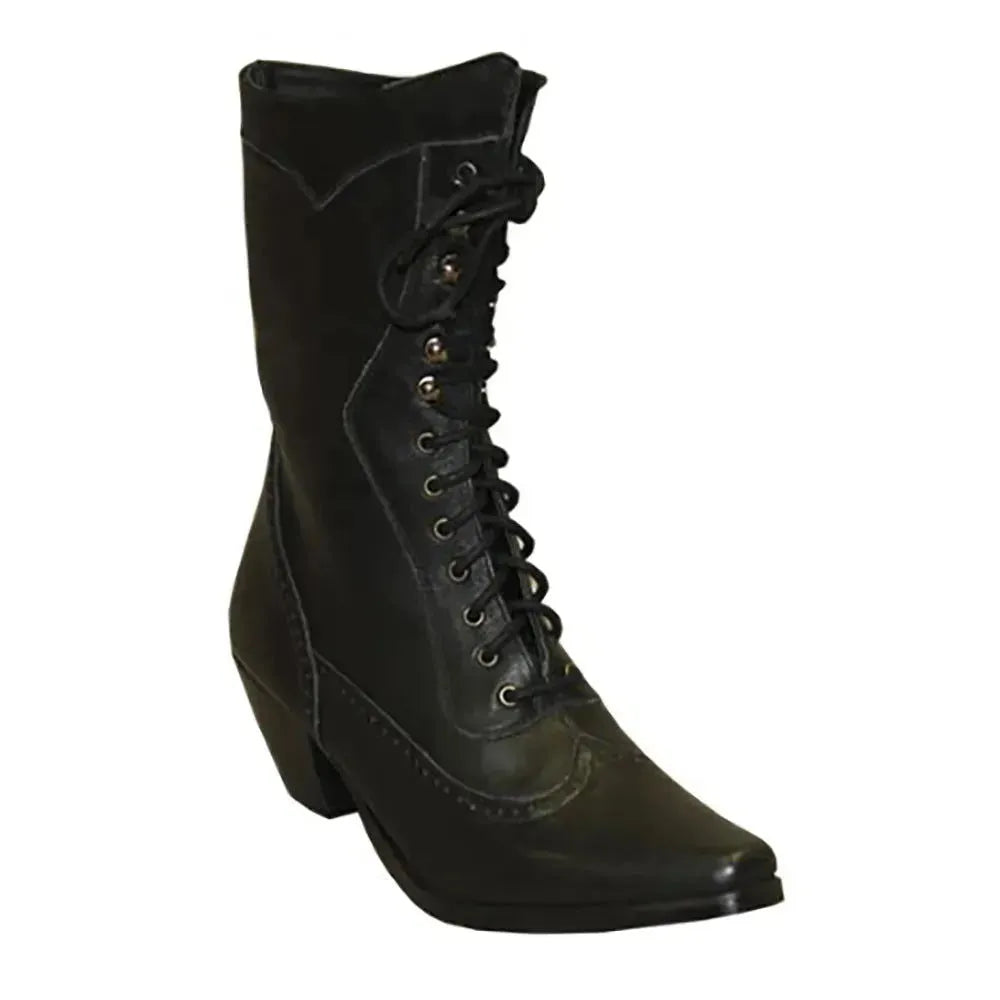 Rawhide Leather Cowgirl Boot