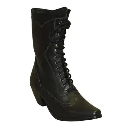 Rawhide Leather Cowgirl Boot