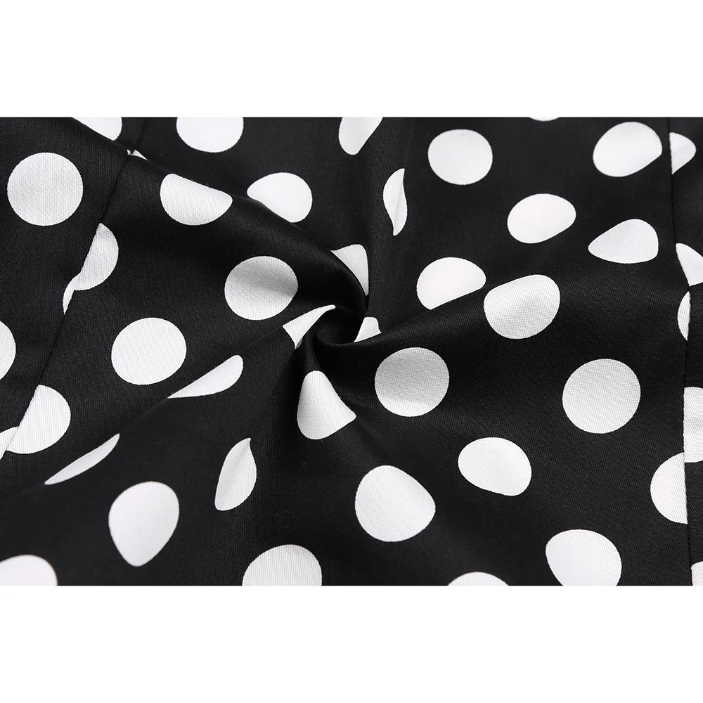 Retro Vintage 50s Polka Dot Pin Up Women's Blouses