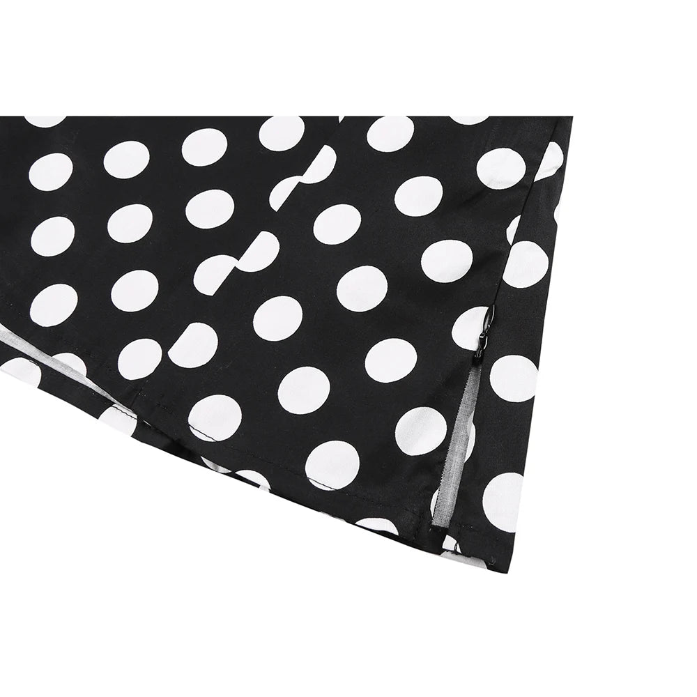Retro Vintage 50s Polka Dot Pin Up Women's Blouses