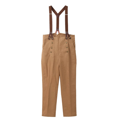 Medieval Historical Retro Pants Steampunk Overalls Casual Pants