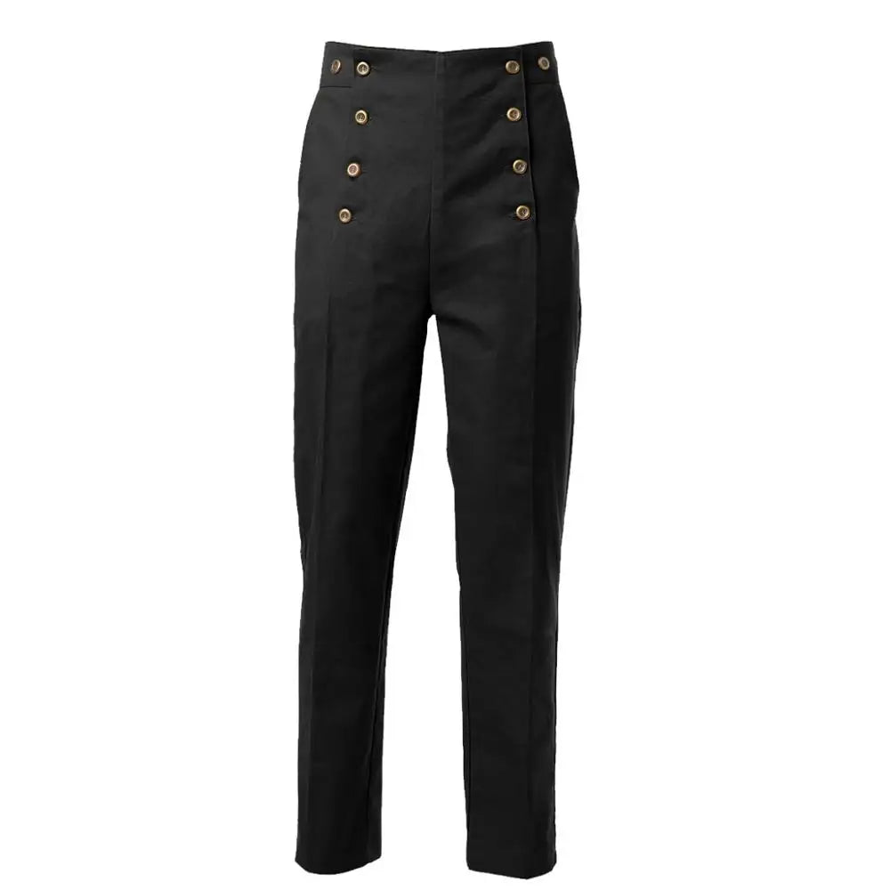 Medieval Historical Retro Pants Steampunk Overalls Casual Pants