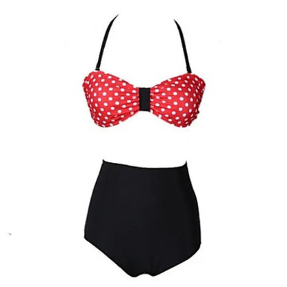 Retro Swimsuit Vintage Pin Up High Waist Bikini Bathing Suit