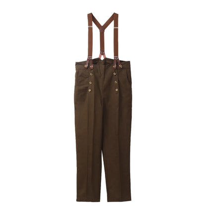Medieval Historical Retro Pants Steampunk Overalls Casual Pants