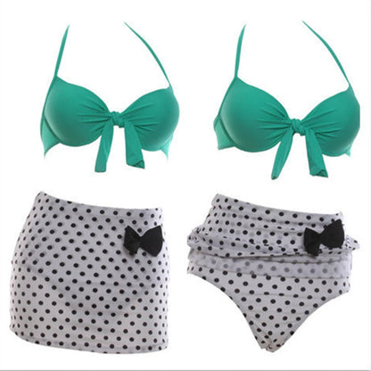 Retro Swimsuit Vintage Pin Up High Waist Bikini Bathing Suit