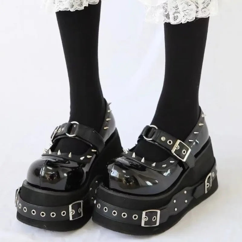 Wedge High Platform Gothic Mary Jean Platforms