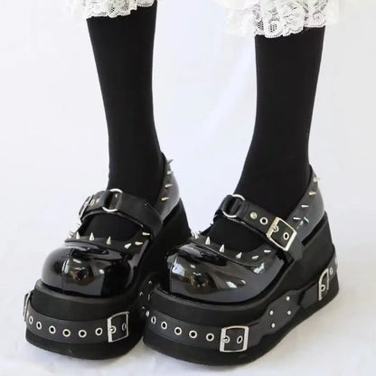 Wedge High Platform Gothic Mary Jean Platforms