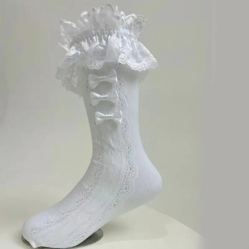 Middle Length Socks Breathable Hollowed Out