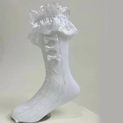 Middle Length Socks Breathable Hollowed Out