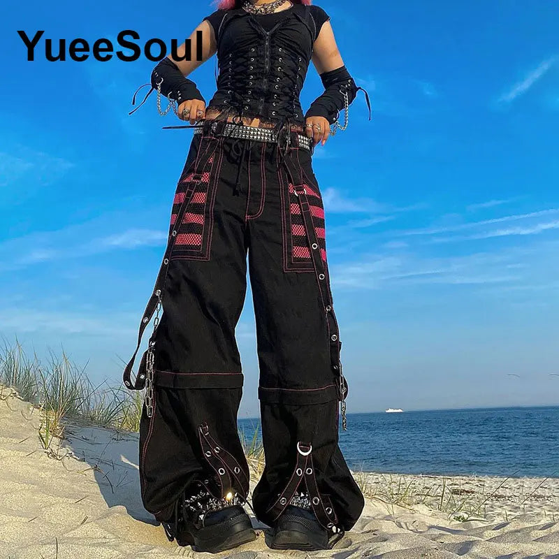 Goth Cargo Stumping Pants and Cyber Flare Pants