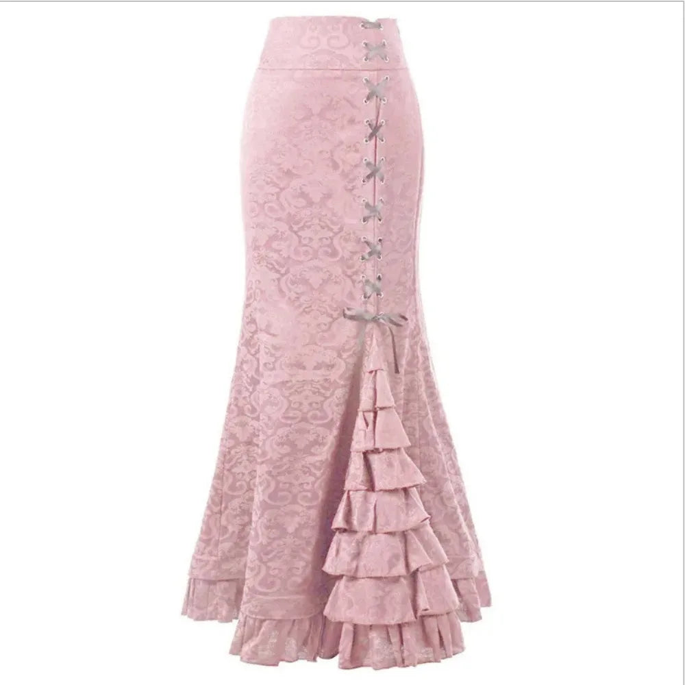 Gothic Vintage Fishtail High Waist Bodycon Mermaid Skirt