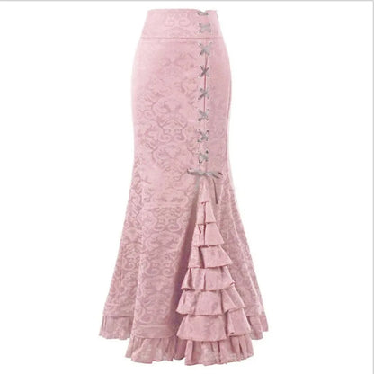 Gothic Vintage Fishtail High Waist Bodycon Mermaid Skirt