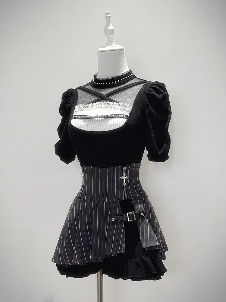 2-Piece Set Lace Sexy Dress