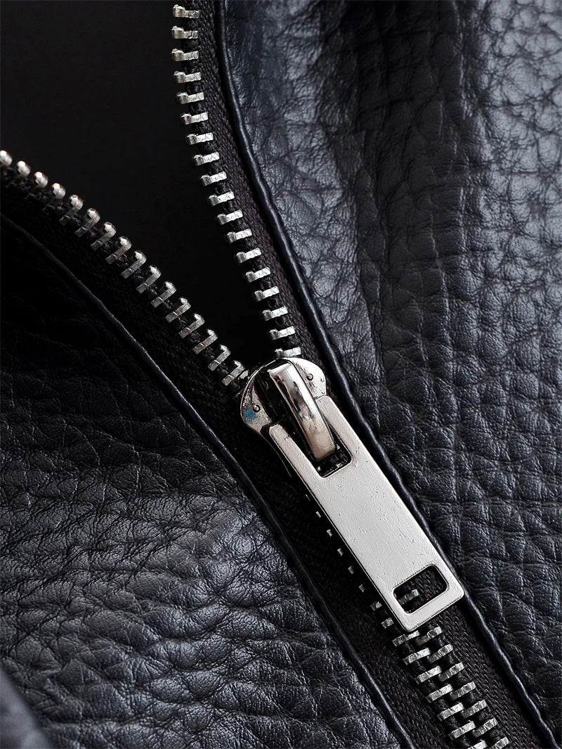 Fall Pebble Faux Leather Jacket