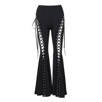 Gothic Bandage Cut Out Pants Dark Academia
