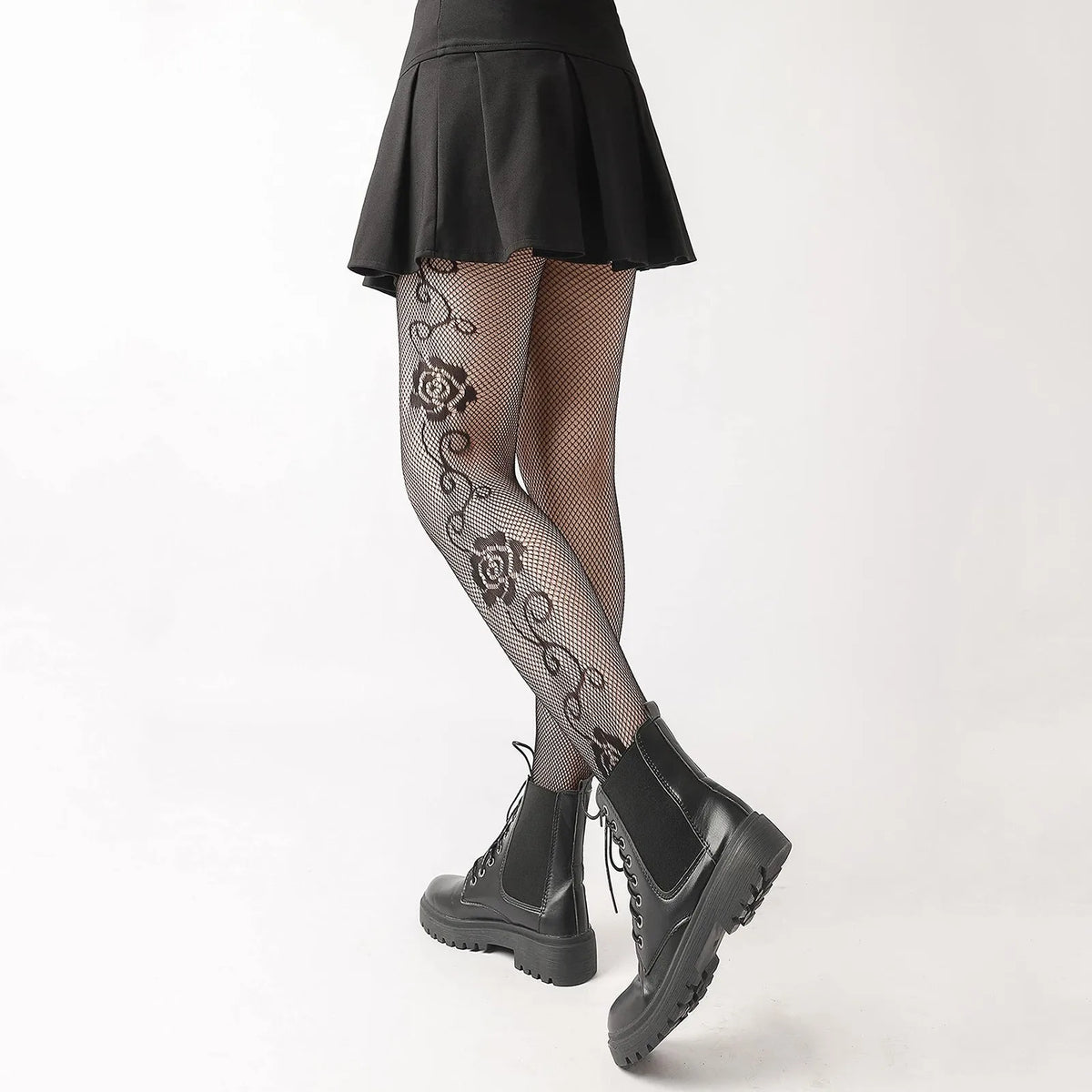 Tights Gothic Cross Print Club Stockings Nylon Socks Fishnet Pantyhose