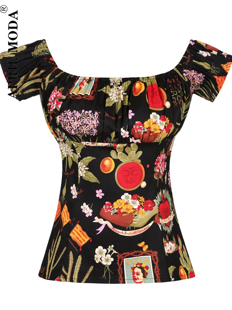Retro Vintage 50s Polka Dot Pin Up Women's Blouses