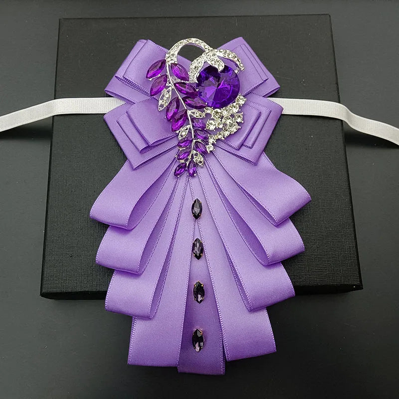 High-end Bow Tie Collar Flower French Business Suit Shirt