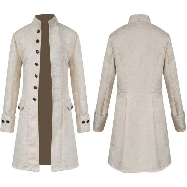 Long Gothic Coat Steampunk Vampire Trench Coat