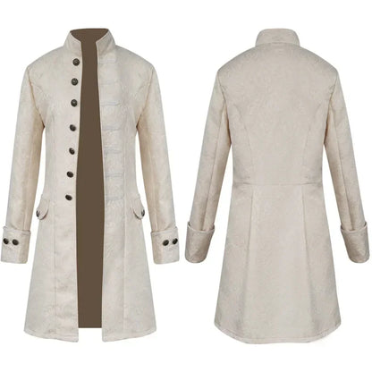 Long Gothic Coat Steampunk Vampire Trench Coat