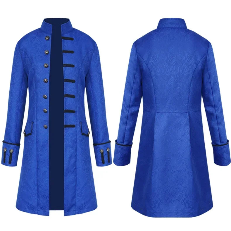 Long Gothic Coat Steampunk Vampire Trench Coat