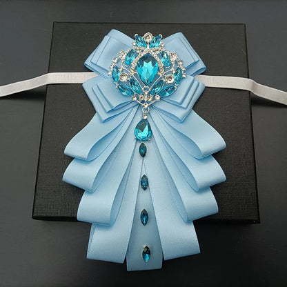 High-end Bow Tie Collar Flower French Business Suit Shirt