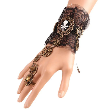 Gothic Lace Cuff Fingerless Glove