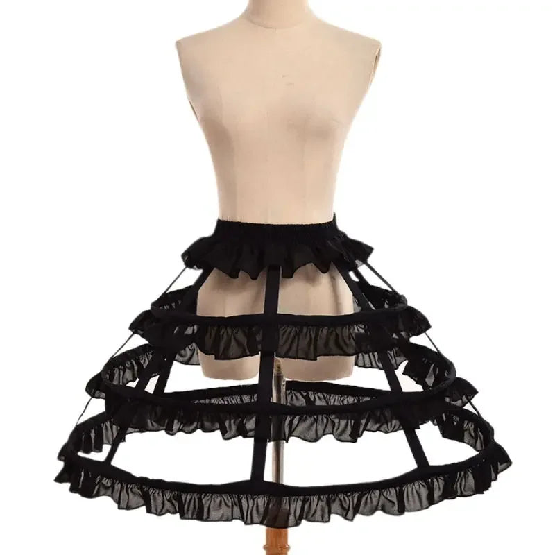 Hollow Lace Bird Cage Fish Bone Skirt Cosplay Dress Skirt Petticoat Dress