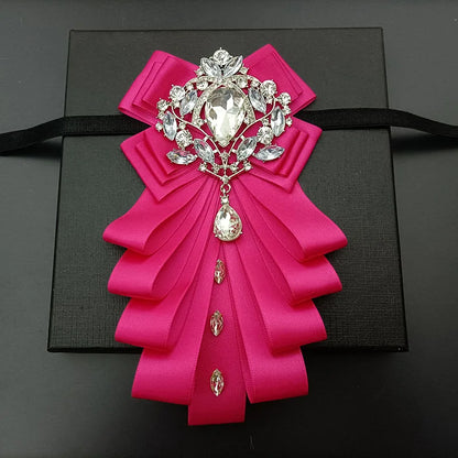 High-end Bow Tie Collar Flower French Business Suit Shirt