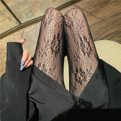 Tights Gothic Cross Print Club Stockings Nylon Socks Fishnet Pantyhose