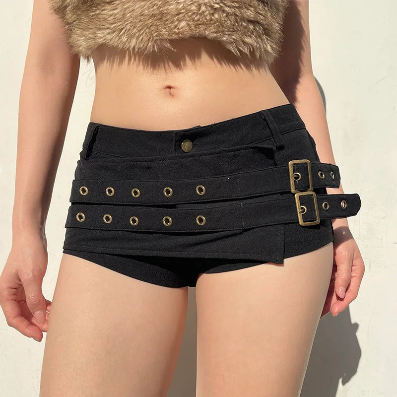 Ultrashort Skinny Cyber Shorts