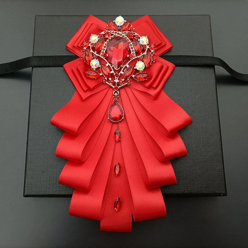 High-end Bow Tie Collar Flower French Business Suit Shirt