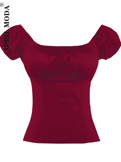 Retro Vintage 50s Polka Dot Pin Up Women's Blouses