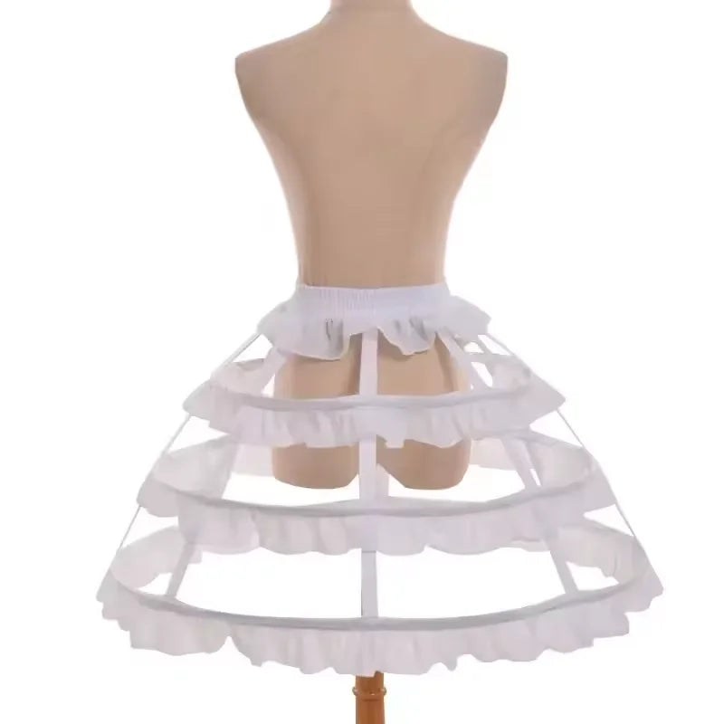 Hollow Lace Bird Cage Fish Bone Skirt Cosplay Dress Skirt Petticoat Dress