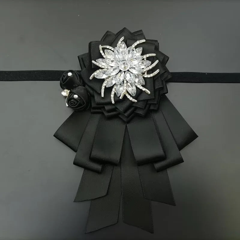 Luxury Men's Bow Ties French British Business Banquet Suit Shirts Collar Accessories