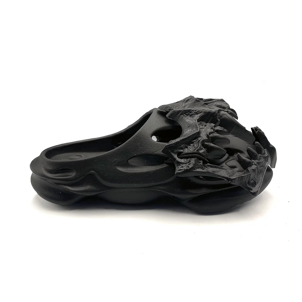 Skull Slipper Thick Sole Sandals Anti Slip Non Slip Alternative Shoes