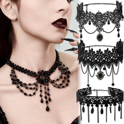 Lace Chokers Necklace Clavicle Chain Choker