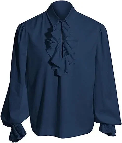 Vampire Renaissance Victorian Shirt White Steampunk Ruffle