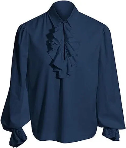 Vampire Renaissance Victorian Shirt White Steampunk Ruffle
