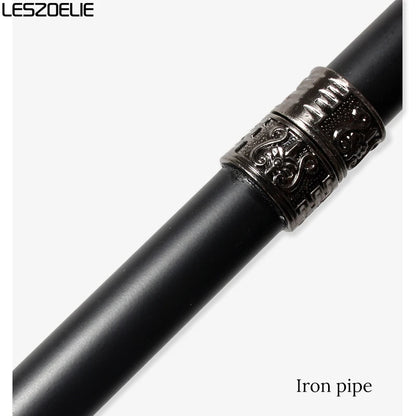 Silver Black Resin Skull Head Walking Stick Cane