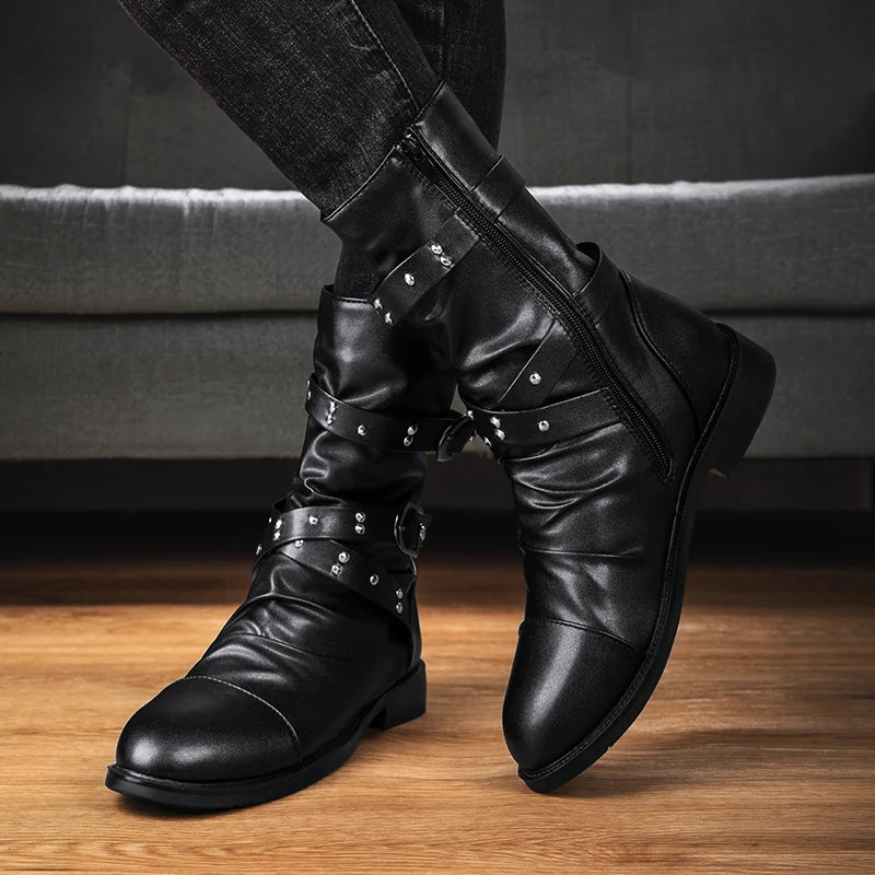 High Top Military Gothic Boots