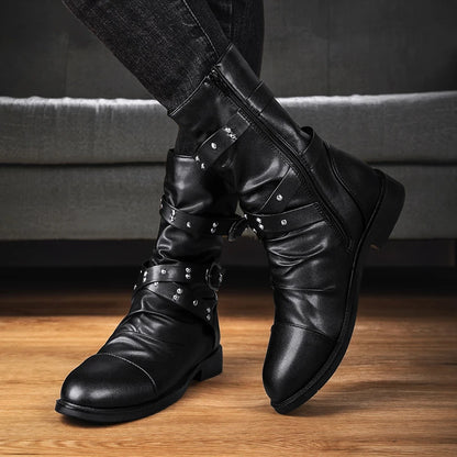 High Top Military Gothic Boots