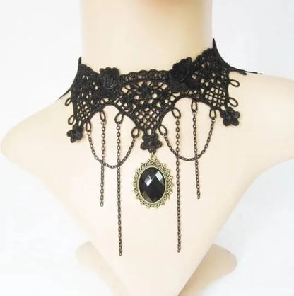 Lace Chokers Necklace Clavicle Chain Choker